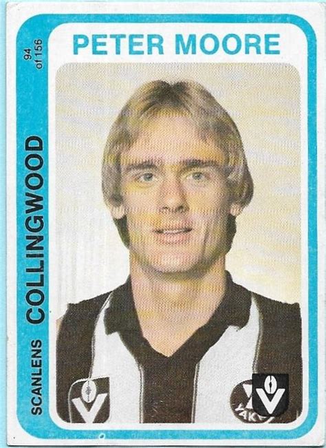 1979 Scanlens (94) Peter Moore Collingwood - APT Collectables