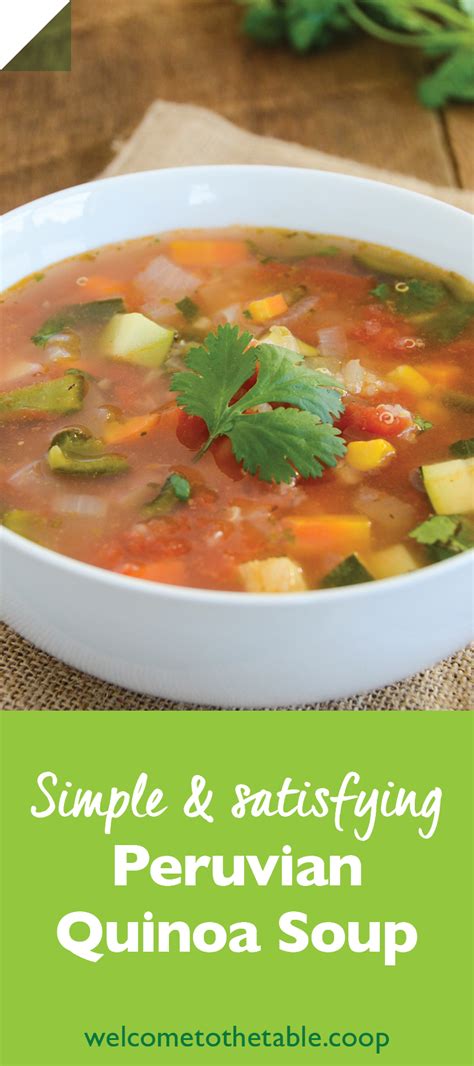 Peruvian Quinoa Soup Recipe | Co+op, welcome to the table