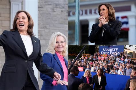 Kamala Harris joins Liz Cheney at birthplace of GOP — says 2024 election is also about Ukraine