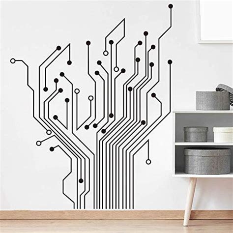 Matius Circuit Tree Ver 2.0 Geek Wall Decal Baby Nursery Kids Room Gee ...