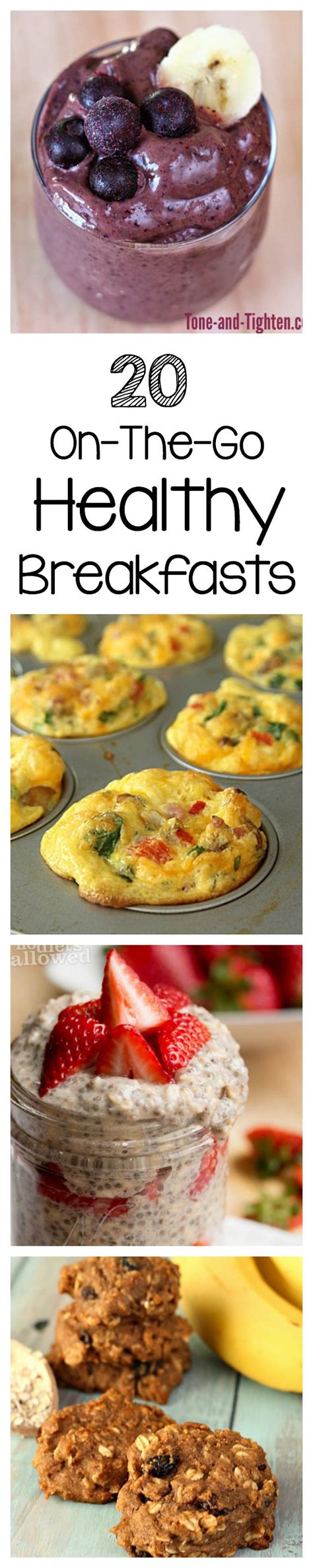 20 On-The-Go Healthy Breakfast Recipes | Tone and Tighten