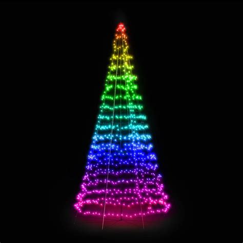 Twinkly Light Tree, IP44 matt RGBW LEDs, height 8m | Lights.ie