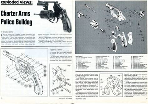 1982 2pg Print Article of Charter Arms Bulldog Revolver Parts List & Disassembly | eBay