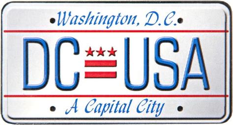 Washington DC License Plate | Browncoat Ball 2018 – Washington DC