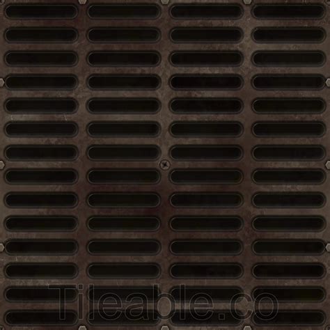 Metal floor grate - design 6 - Awsome texture with all 3d modelling ...