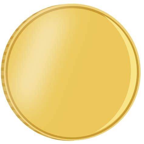 Blank Gold Coin Png - Free Logo Image