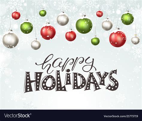 Happy holidays greeting card Royalty Free Vector Image