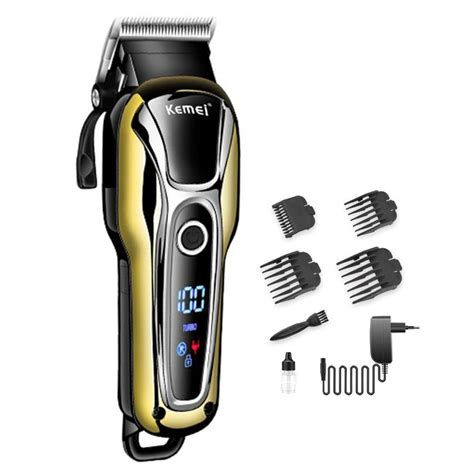 Turbo professional hair clipper corded cordless hair trimmer for men ...