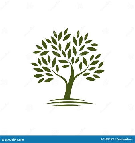 Logo Tree. Ecology, Nature Icon or Symbol Stock Vector - Illustration ...