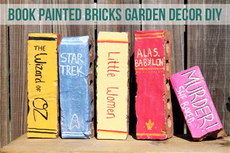 DIY Brick Books | Home and Heart DIY