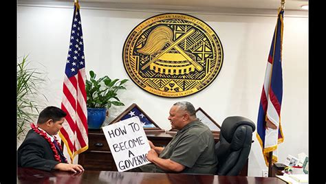 Governor meets with aspiring young politician | American Samoa | Samoa News