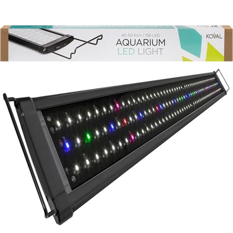 Amazon.com : Koval 156 LED Aquarium Light Hood with Extendable Brackets, 45-Inch to 50-Inch ...