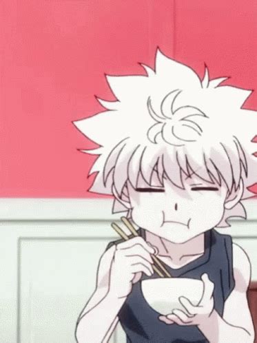 Hunter X Hunter Killua Zoldyck GIF - Hunter X Hunter Killua Zoldyck Eating - Discover & Share GIFs