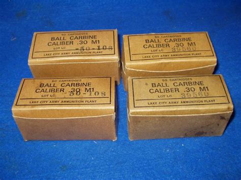 200 Rounds U.S. Military M1 Carbine 30 Cal Ammo For Sale at GunAuction.com - 9821743