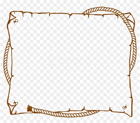 Free Png Border Rope Western At Clker Com Vector Online - Border Clip ...