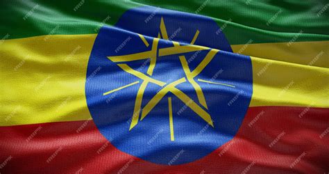 Premium Photo | Ethiopia national flag background illustration Symbol ...