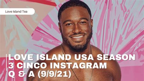 Love Island USA season 3 Cinco Instagram Q & A (9/9/21) - YouTube in ...