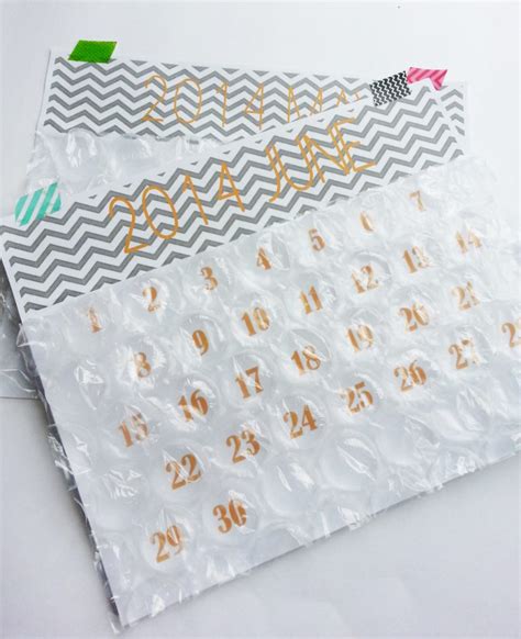 Bubble Wrap Calendar | Fun Family Crafts