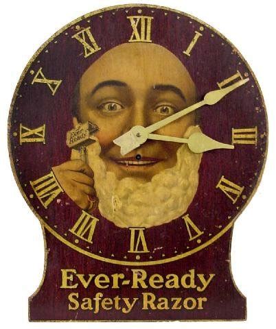 Ever Ready Safety Razor Advertising Wall Clock Price Guide