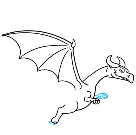 How to Draw a Flying Dragon - Really Easy Drawing Tutorial