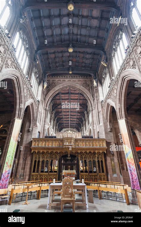 England, Manchester, Manchester Cathedral, Interior View Stock Photo - Alamy