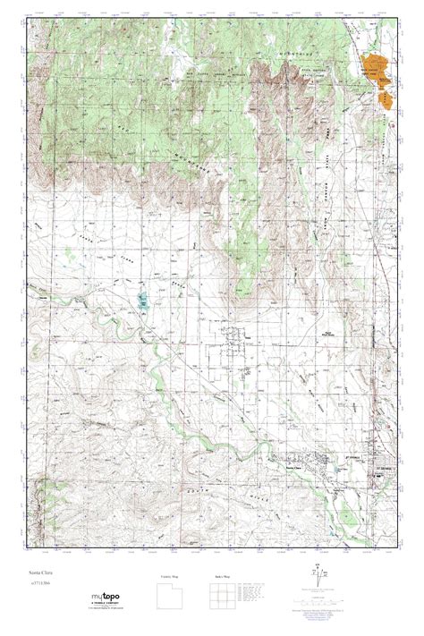 MyTopo Santa Clara, Utah USGS Quad Topo Map