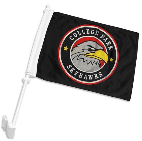 Skyhawks Car Flag - Hawks Shop