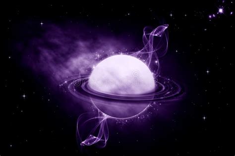 Purple Saturn Stock Illustration - Image: 51397950