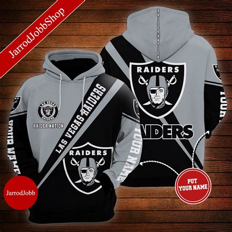 NFL Las Vegas Raiders 3D Hoodie Pullover Personalized Name | Etsy