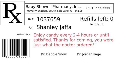 Funny Prescription Label Template | The Fun Cheap or Free Queen: DIY ...