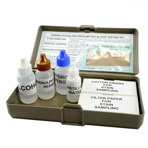 Phenolphthalein Presumptive Blood Test Kit - Crime Scene Forensic ...