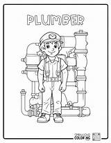 Plumber Standing In Front Of Pipes Free Other People coloring Pages  sketch template