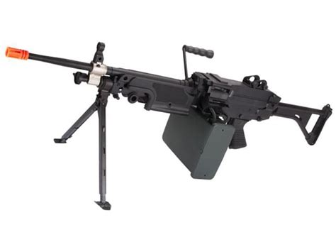 FN M249 MK-I SAW AEG Airsoft Rifle 6mm BB Battery Powered Full-Auto ...