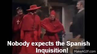 'Spanish Inquisition' Compilation - Monty Python's Flying Circus on Make a GIF