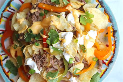 Shredded Beef Gourmet Nachos | Budget Savvy Diva