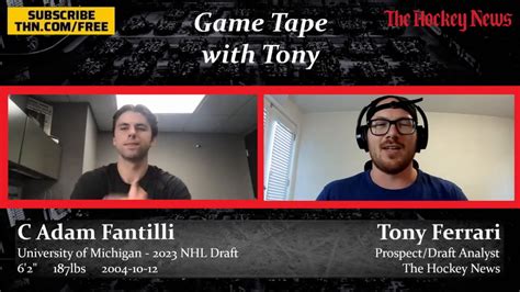 Game Tape with Tony: Adam Fantilli - The Hockey News