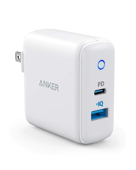 Anker 30W 2 Port Type C Charger with 18W Power Delivery, USB C Wall Charger, Powerport PD 2 with ...