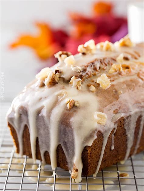 Honey Glazed Pumpkin Banana Bread - The Chunky Chef