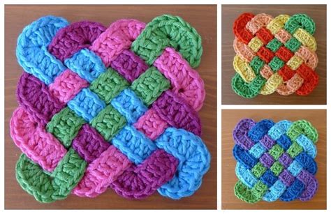 Crochet Celtic Knot Square Free Pattern | Crochet bedspread pattern ...