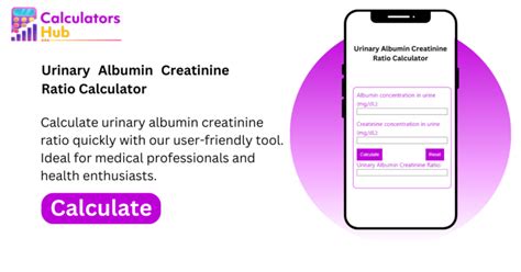 Urinary Albumin Creatinine Ratio Calculator Online