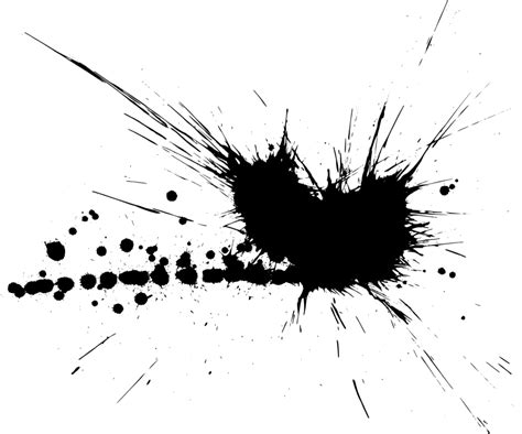 Black Splatter Free PNG - PNG Play