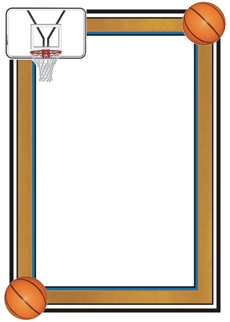 page border basketball - Αναζήτηση Google Basketball Theme Birthday, Basketball Party ...