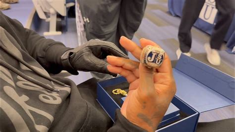 Deion Sanders & Jackson State Football gets their ICED OUT CHAMPIONSHIP RINGS - YouTube