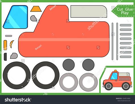 Schneiden und Kleben Sie das Papier: Stock-Vektorgrafik (Lizenzfrei ...