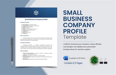 Small Business Company Profile Template in Word, PDF - Download | Template.net