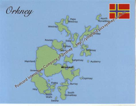 Orkney Islands Map Of Scotland