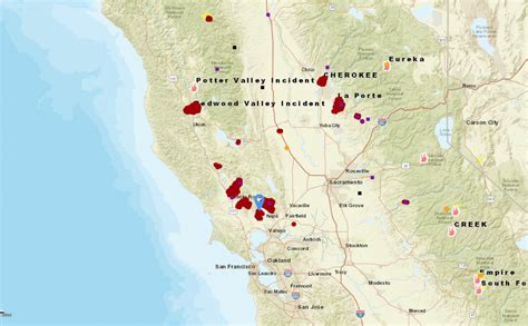 Santa Rosa Fire: Map Shows The Destruction In Napa, Sonoma Counties - California Fire Map 2017 ...