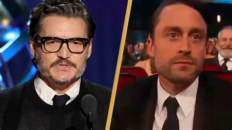 What did Pedro Pascal say to Kieran Culkin in censored Emmy's speech?