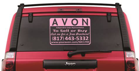 New Style of AVON Car Sign!!! All signs are made of commercial vinyl ...