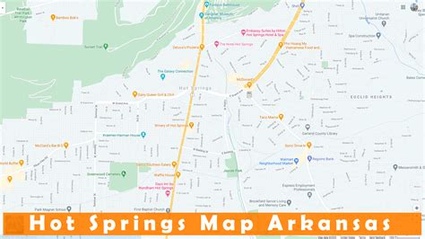 Hot Springs, Arkansas Map